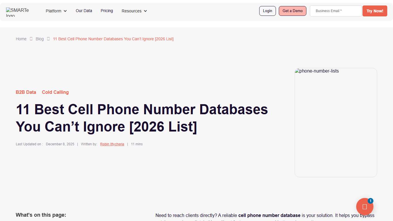 11 Best Cell Phone Number Databases You Can’t Ignore [2026 List]